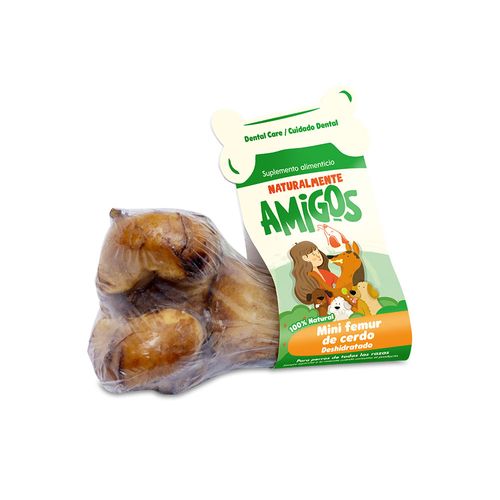 Amigos Hueso Mini Femur De Cerdo Natural Y Deshidratado Para Perros