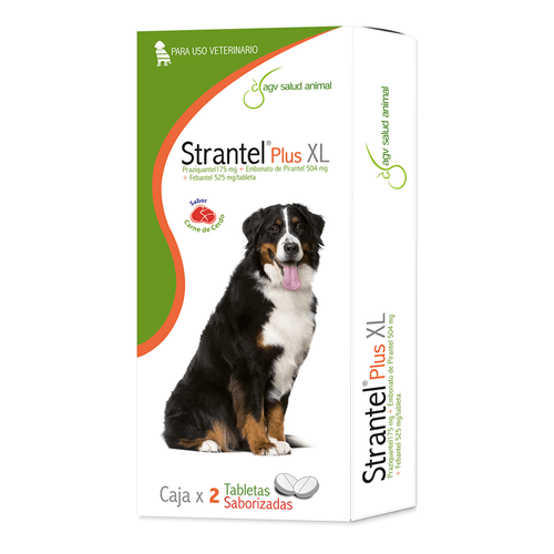Strantel Plus Xl Caja X 2 Tabl   (Febantel-Praziquantel Y Pirantel)