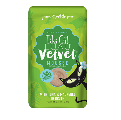 Tiki Cat Luau Velvet Mousse Atun Y Caballa En Caldo