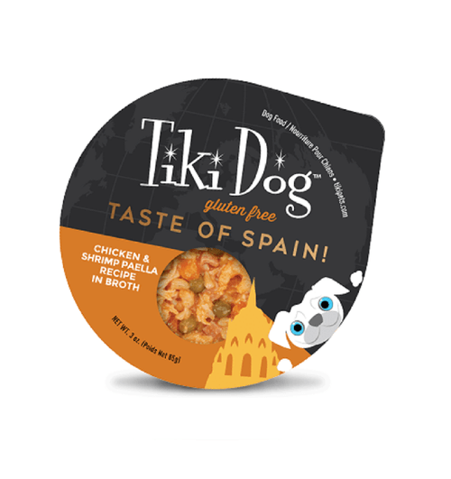 Tiki Dog Petites Taste Of Spain Pollo Y Camaron Paella Bandeja