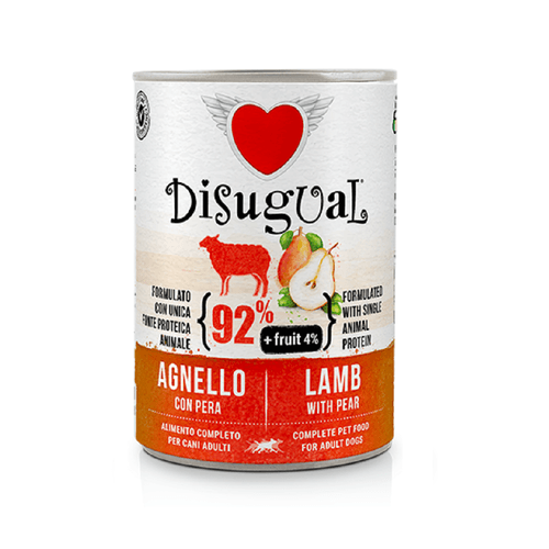 Disugual Dog Fruit Cordero Y Pera Lata