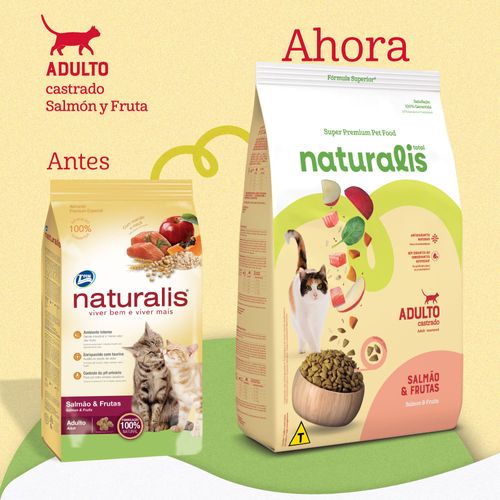 Naturalis Felino Castrados Salmon & Frutas