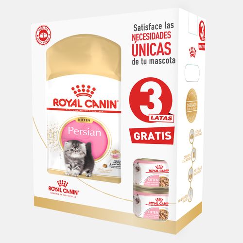 Promocion Royal Canin Persian Kitten X 2 Kl + 3 Latas Kitten