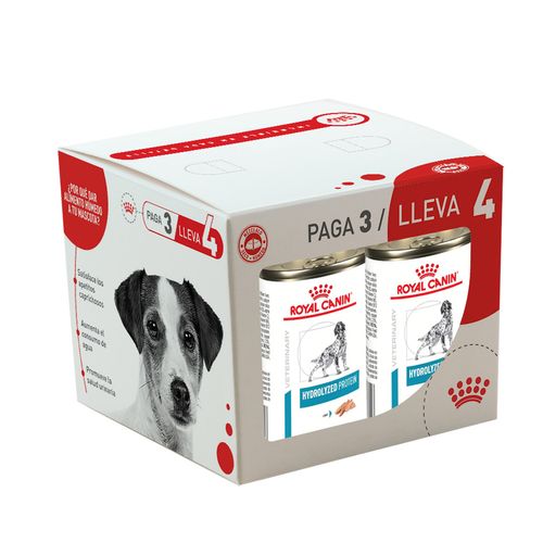 Promocion Royal Canin Lata Vhn Hydro Prot Dog Wet 380 Grs Pague 3 Lleve 4