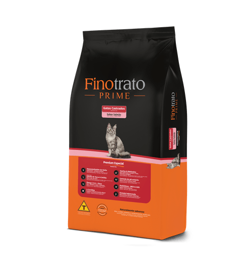 Finotrato Prime Salmao Gatos Castrados 3kg