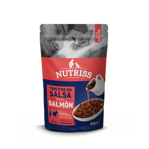 Nutriss Gatos Adultos Salsa Salmon X 85gr
