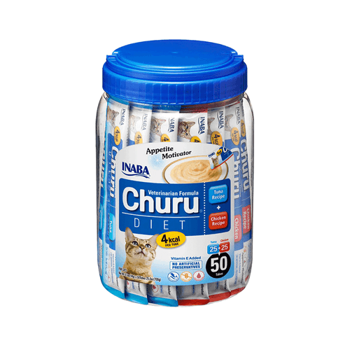 Inaba Cat Snack Churu Vet Diet 50p - Tuna & Chicken